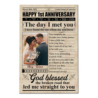 Personalized Anniversary Photo Poster JN151 23O53 thumb 1