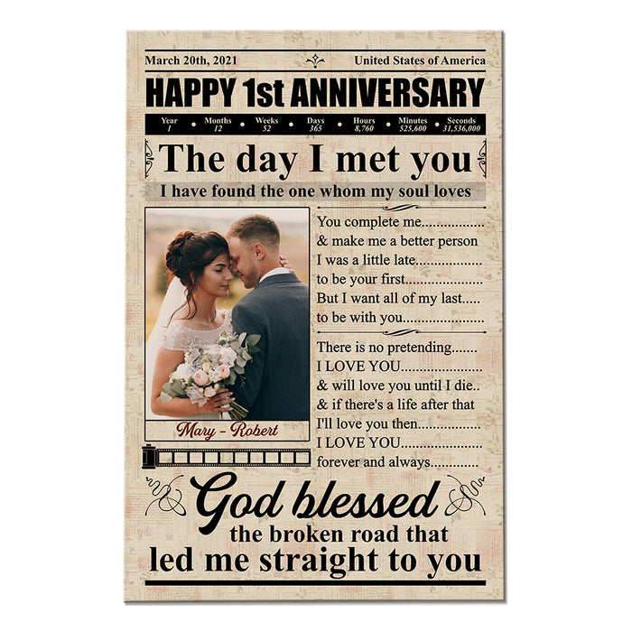 Personalized Anniversary Photo Poster JN151 23O53 1