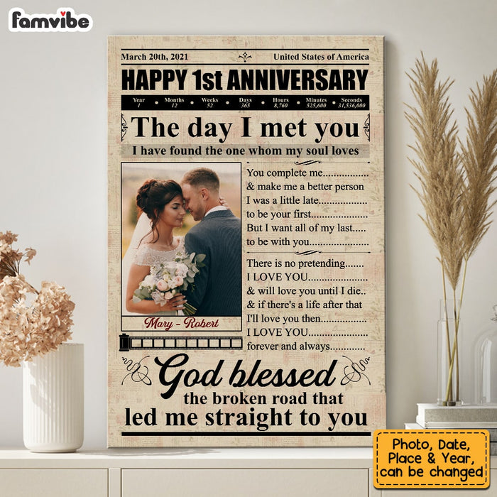 Personalized Anniversary Photo Poster JN151 23O53 1