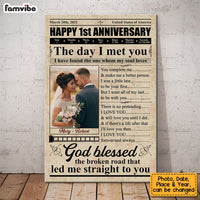 Personalized Anniversary Photo Poster JN151 23O53 thumb 1