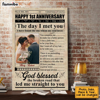 Personalized Anniversary Photo Poster JN151 23O53 thumb 1
