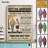 Personalized Husband Wife Old Couple Anniversary Photo Poster JN152 23O47 thumb 1