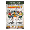 Personalized Husband Wife Camping Couple Metal Sign JN173 32O53 1