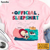 Personalized Daughter Official Sleepshirt Dog Mom Lovers T Shirt JN143 58O53 1