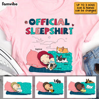 Personalized Daughter Official Sleepshirt Dog Mom Lovers T Shirt JN143 58O53 thumb 1