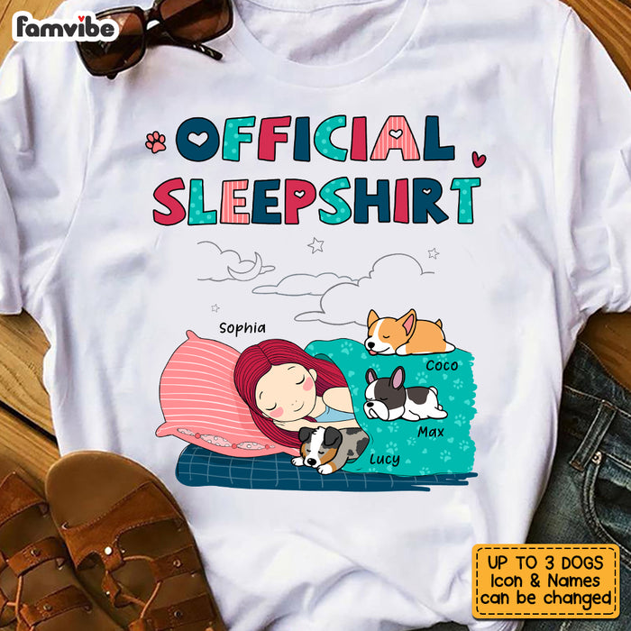 Personalized Daughter Official Sleepshirt Dog Mom Lovers T Shirt JN143 58O53 1
