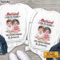Personalized Anniversary Couple T Shirt JN164 30O34 thumb 1