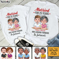 Personalized Anniversary Couple T Shirt JN164 30O34 thumb 1