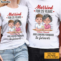 Personalized Anniversary Couple T Shirt JN164 30O34 thumb 1