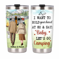 Personalized Husband Wife Couple Camping Steel Tumbler JN161 32O34 thumb 1