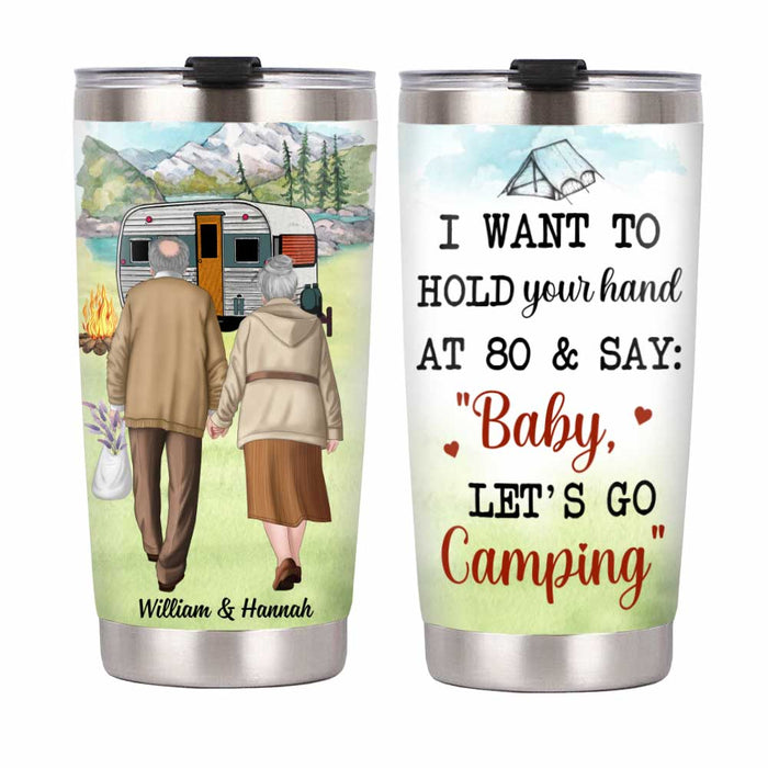 Personalized Husband Wife Couple Camping Steel Tumbler JN161 32O34 1