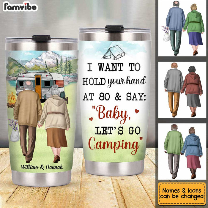 Personalized Husband Wife Couple Camping Steel Tumbler JN161 32O34 1