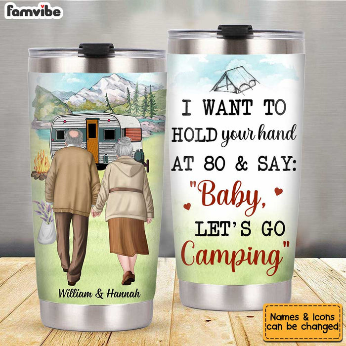Personalized Husband Wife Couple Camping Steel Tumbler JN161 32O34 1