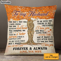 Personalized Couple Husband Wife Pillow JN151 85O28 thumb 1