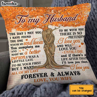 Personalized Couple Husband Wife Pillow JN151 85O28 thumb 1