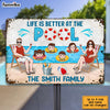 Personalized Family Pool Metal Sign JN141 85O28 1