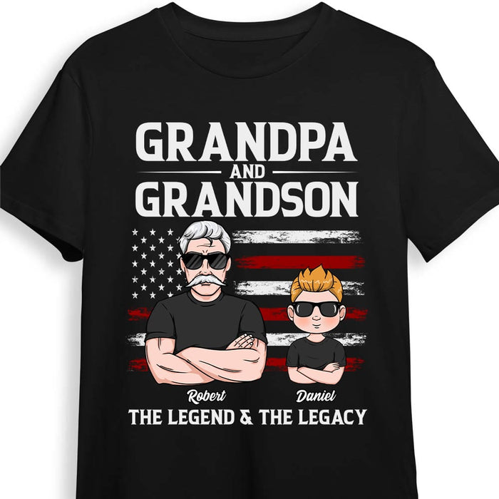 Personalized Grandpa The Legend And The Legacy T Shirt JN162 32O53 1