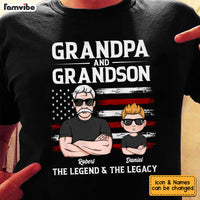 Personalized Grandpa The Legend And The Legacy T Shirt JN162 32O53 thumb 1