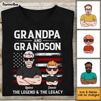 Personalized Grandpa The Legend And The Legacy T Shirt JN162 32O53 thumb 1