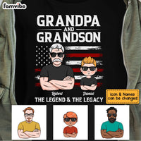 Personalized Grandpa The Legend And The Legacy T Shirt JN162 32O53 thumb 1