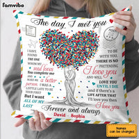 Personalized Husband Wife Couple Love Tree Pillow JN167 30O28 thumb 1