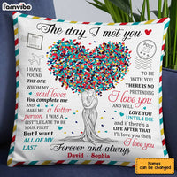 Personalized Husband Wife Couple Love Tree Pillow JN167 30O28 thumb 1