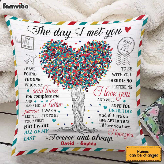 Personalized Husband Wife Couple Love Tree Pillow JN167 30O28 1
