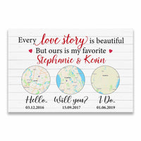 Personalized Couple Our Story Poster JN183 23O34 thumb 1