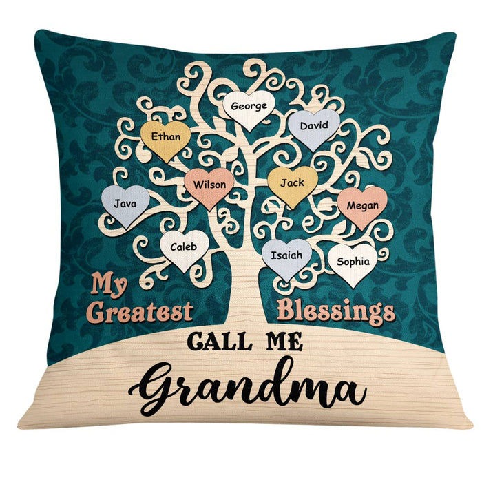 Personalized Grandma Greatest Blessings Pillow JN174 32O28 1