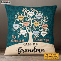 Personalized Grandma Greatest Blessings Pillow JN174 32O28 thumb 1
