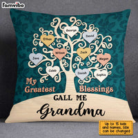 Personalized Grandma Greatest Blessings Pillow JN174 32O28 thumb 1