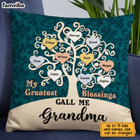 Personalized Grandma Greatest Blessings Pillow JN174 32O28 thumb 1