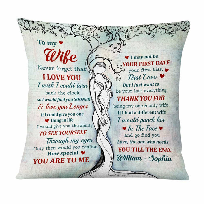 Personalized Husband Wife Couple Love Tree Pillow JN161 30O47 1