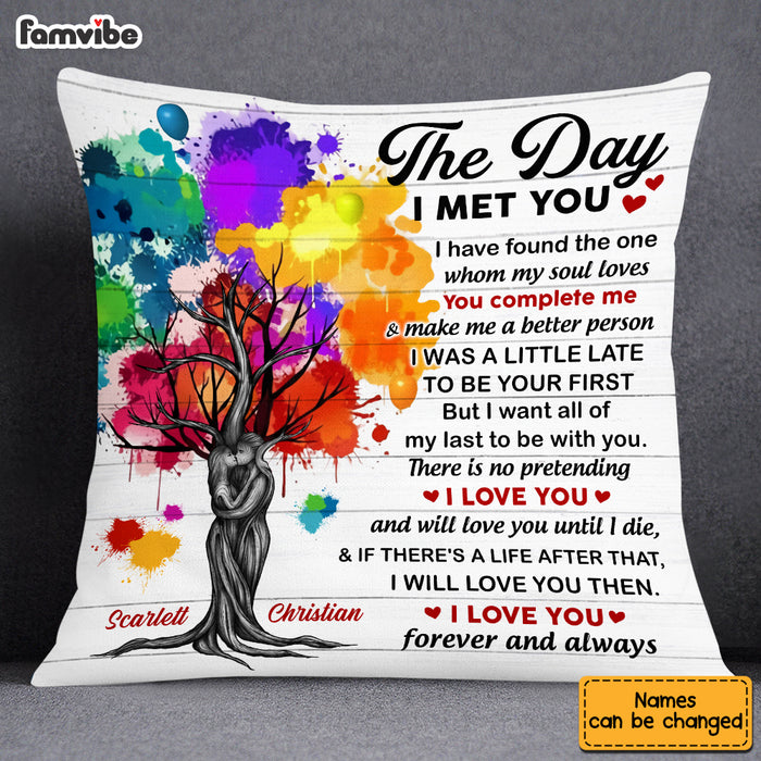 Personalized Husband Wife Couple Love Tree Pillow JN162 30O53 1