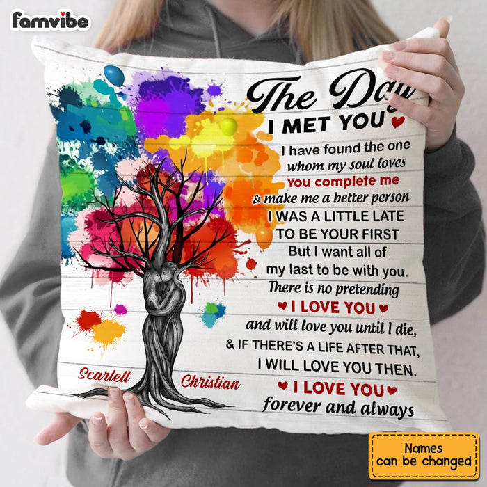 Personalized Husband Wife Couple Love Tree Pillow JN162 30O53 1