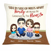 Personalized Family Side By Side Or Miles Apart Family Will Always Be Connected By The Heart Pillow JN172 58O34 1