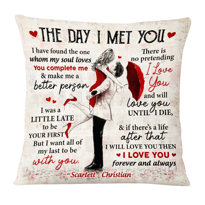 Personalized Husband Wife Couple Pillow JN171 30O53 1