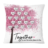 Personalized Family Tree Pink Pillow JN184 58O53 thumb 1