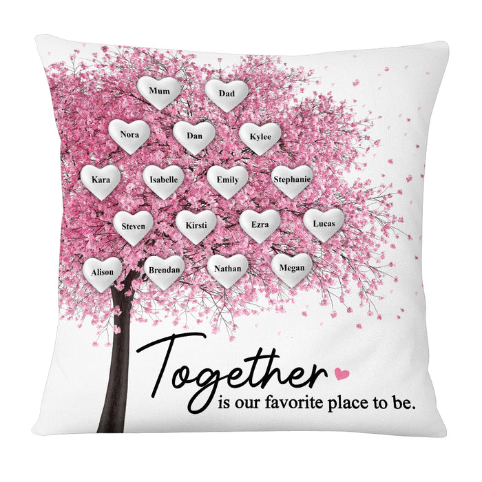 Personalized Family Tree Pink Pillow JN184 58O53 1
