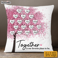 Personalized Family Tree Pink Pillow JN184 58O53 thumb 1