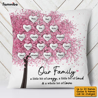 Personalized Family Tree Pink Pillow JN184 58O53 thumb 1