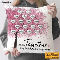 Personalized Family Tree Pink Pillow JN184 58O53 thumb 1