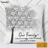 Personalized Family Tree White Pillow JN171 58O53 1