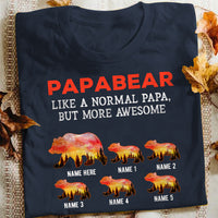 Personalized Papa Granpa Bear T Shirt AP201 73O57 thumb 1