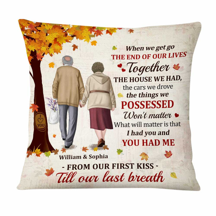 Personalized Old Couple Anniversary Pillow JN181 23O47 1