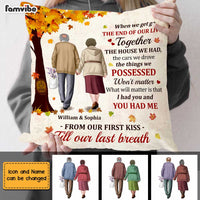Personalized Old Couple Anniversary Pillow JN181 23O47 thumb 1