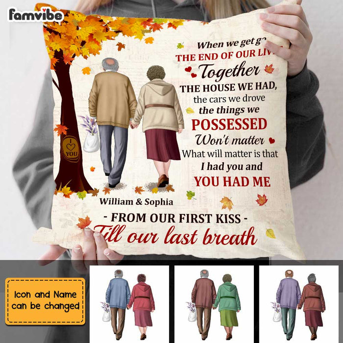 Personalized Old Couple Anniversary Pillow JN181 23O47 1