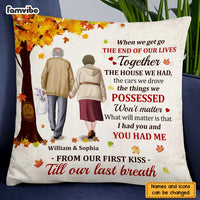 Personalized Old Couple Anniversary Pillow JN181 23O47 thumb 1