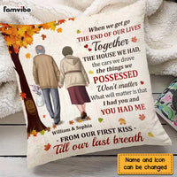Personalized Old Couple Anniversary Pillow JN181 23O47 thumb 1