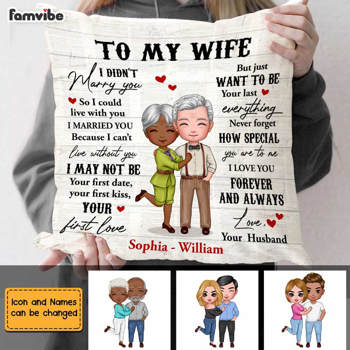 Personalized Wife I Didn't Marry You Pillow JN204 32O47 1